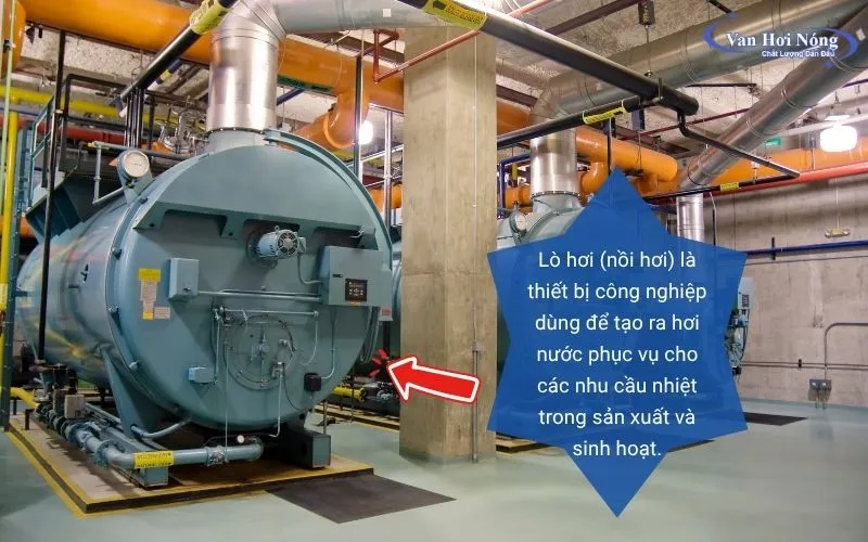 Lò hơi dùng để tạo ra hơi nóng phục vụ sản xuất