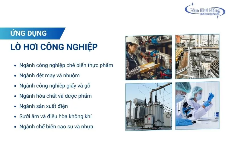 Ứng dụng phổ biến của lò hơi
