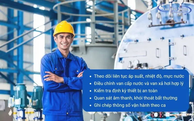Vận hành lò hơi ổn định với các yêu cầu kỹ thuật cụ thể
