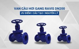 Van cầu hơi gang Ravis DN200: Ưu điểm, cấu tạo, nguyên lý hoạt động
