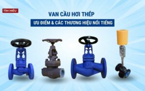 Tìm hiểu ưu điểm và các thương hiệu van cầu hơi thép