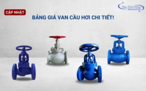Báo giá van cầu hơi gang, thép, inox - Cập nhật mới nhất!
