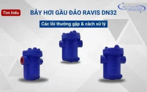 Bẫy hơi gầu đảo Ravis DN32 và các lỗi thường gặp