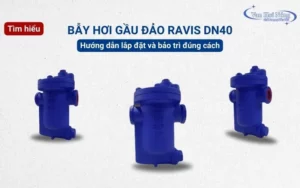 Cách lắp đặt và bảo trì bẫy hơi gầu đảo Ravis DN40 hiệu quả