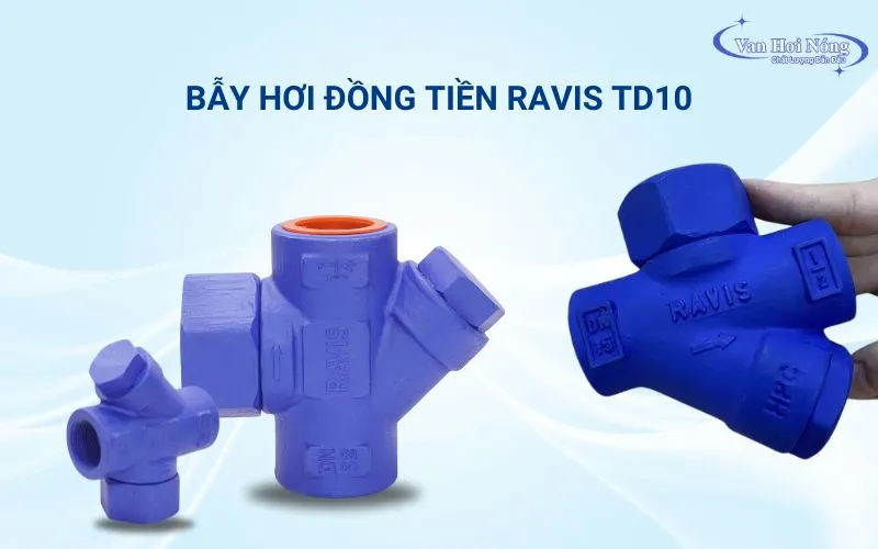 Hình ảnh bẫy hơi đồng tiền Ravis Đài Loan - model TD10