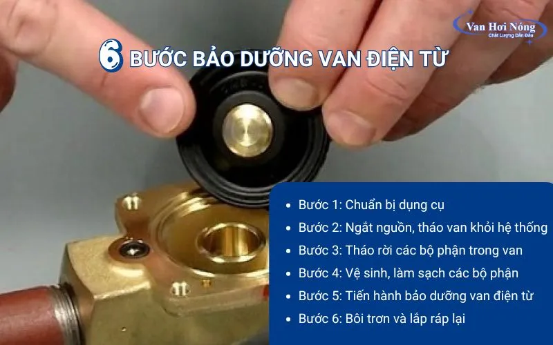 6 bước bảo dưỡng van điện từ