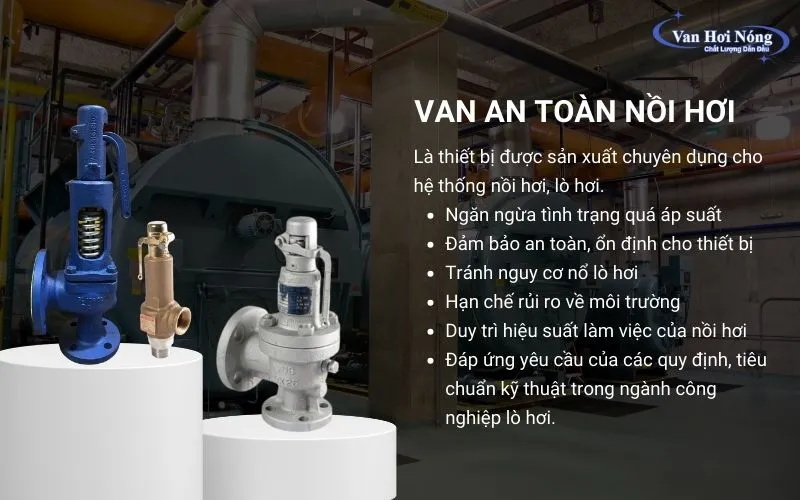 Van an toàn nồi hơi và công dụng của nó
