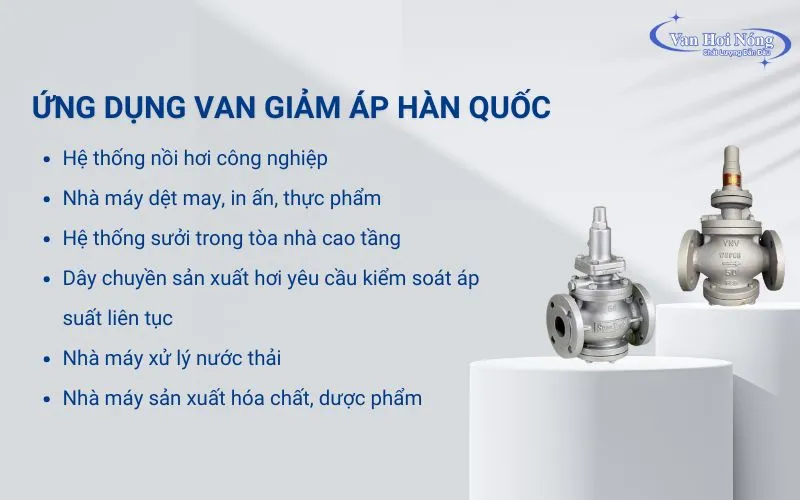 Các hệ thống dùng van giảm áp Hàn Quốc