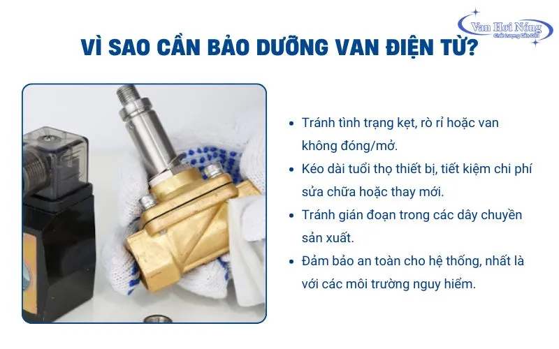 Những lý do nên bảo dưỡng van điện từ