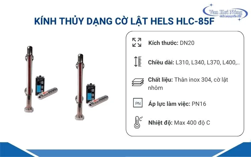 Thông tin kính thủy Hels HLC-85F