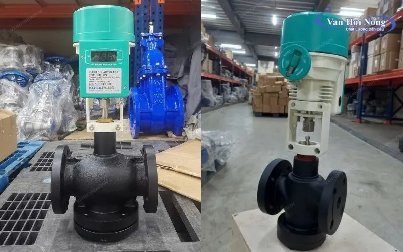 Van cầu điện tuyến tính Kosaplus đóng mở linh hoạt theo nhiều mức