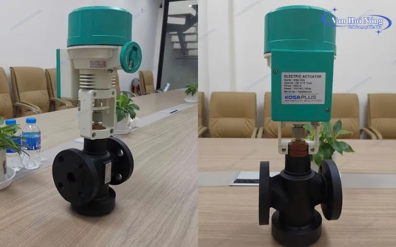 Van cầu gang điều khiển điện Kosaplus độc quyền tại Vanhoinongvn