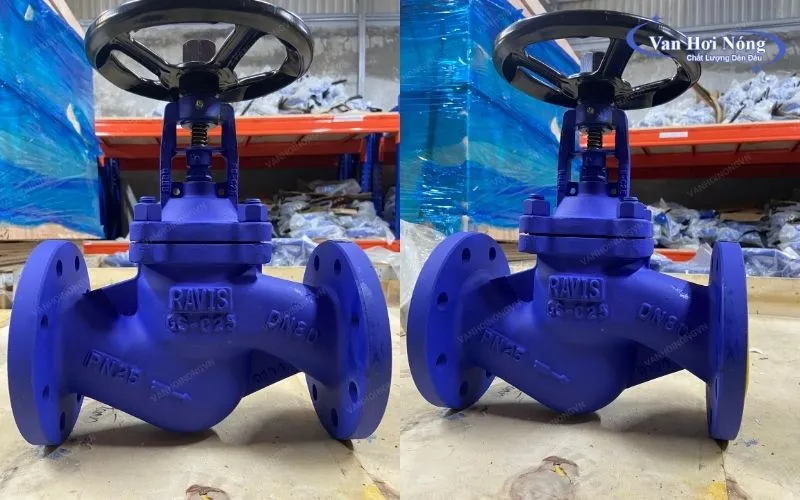 Van cầu thép Ravis DN80 thích hợp dùng trong môi trường khắc nghiệt