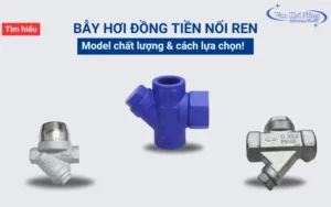 Đặc điểm và các loại bẫy hơi đồng tiền nối ren thông dụng
