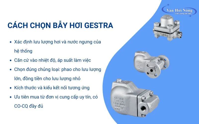 Kinh nghiệm chọn mua bẫy hơi Gestra chính hãng, giá rẻ