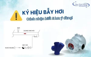 Ký hiệu bẫy hơi: Cách nhận biết và lưu ý khi dùng trong bản vẽ kỹ thuật