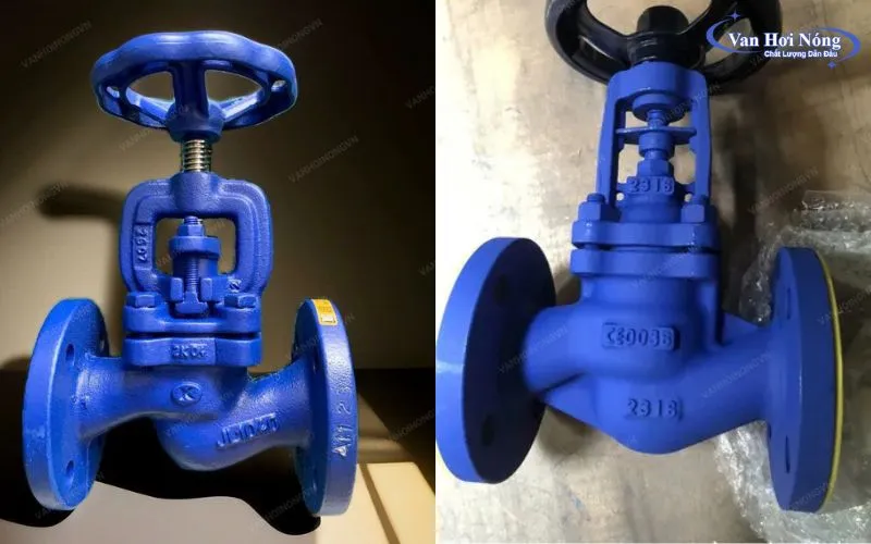 Van cầu hơi Zetkama PN16 với 2 phiên bản, gland seal và bellows seal