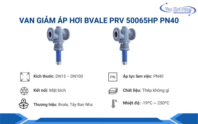 Van giảm áp hơi Bvalve PRV 50065HP