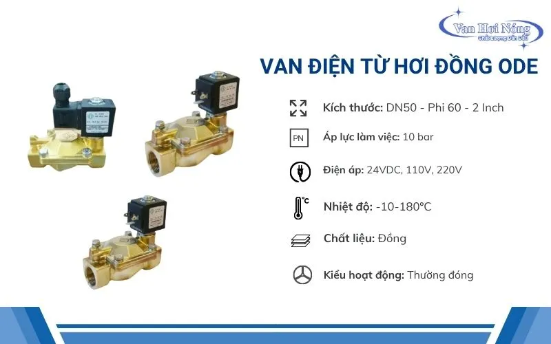 Van điện từ ODE làm từ đồng giá rẻ
