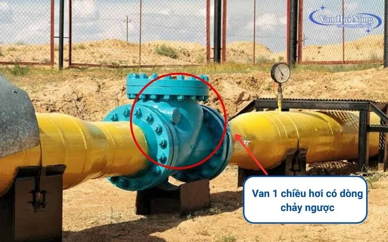 Lỗi xuất hiện dòng chảy ngược khi dùng van 1 chiều