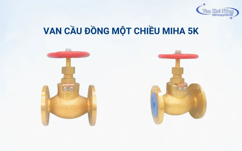 Van cầu đồng một chiều mặt bích 5k phù hợp hệ thống áp suất thấp