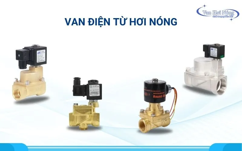 Van điện từ hơi nóng đóng mở tự động bằng điện