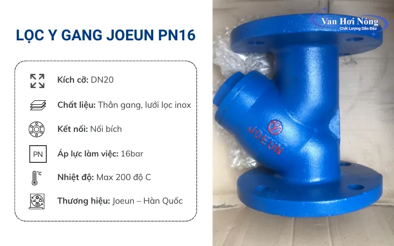 Lọc y gang Joeun DN20 nổi tiếng Hàn Quốc