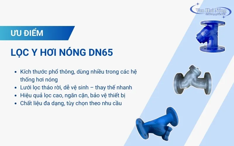 Các ưu điểm nổi bật của y lọc DN65