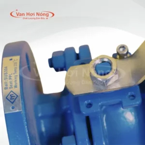 Van bi thép ETM 2 thân nối bích PN40