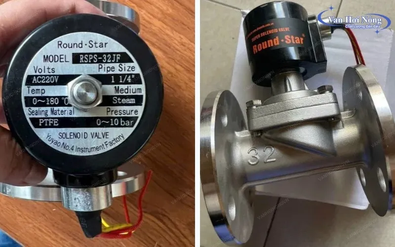 Van điện từ hơi nóng phi 42 Round Star