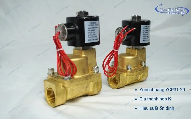Van điện từ Yongchuang YCP31-20 Đài Loan dùng cho các hệ thống hơi phi 27