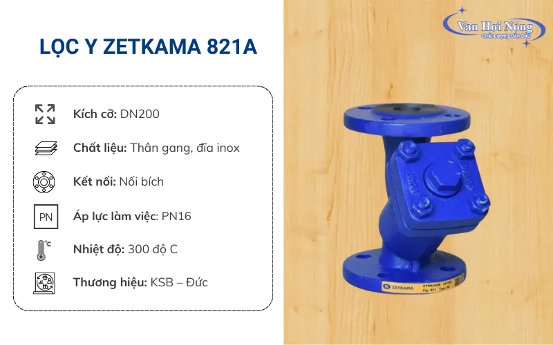 Y lọc DN200 Zetkama chất lượng cao đến từ Ba Lan