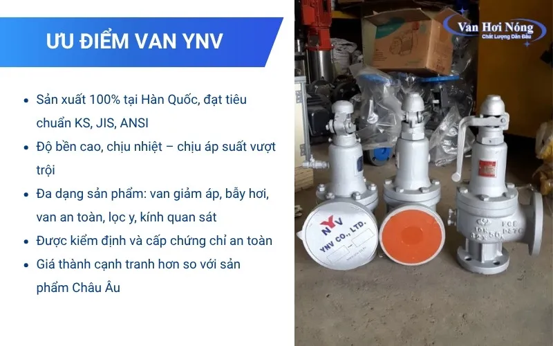 Ưu điểm của van YNV - Hàn Quốc