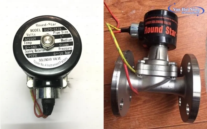 Van điện từ inox hơi của hãng Round Star - Đài Loan