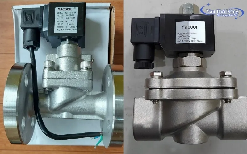 Van điện từ inox Yaccor cho hệ hơi