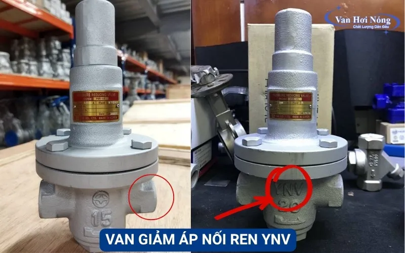 Van giảm áp hơi nóng nối ren YNV nhập khẩu Hàn Quốc