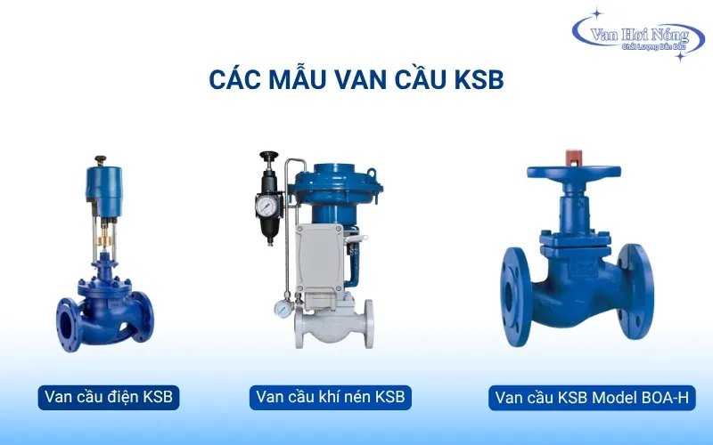 Van cầu hơi KSB chịu nhiệt và áp lực cao