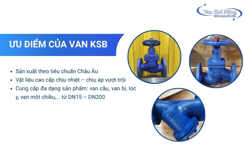 Các lý do van KSB được tin dùng