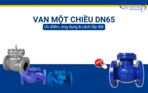 Van một chiều DN65: Ưu điểm, ứng dụng & cách lắp đặt