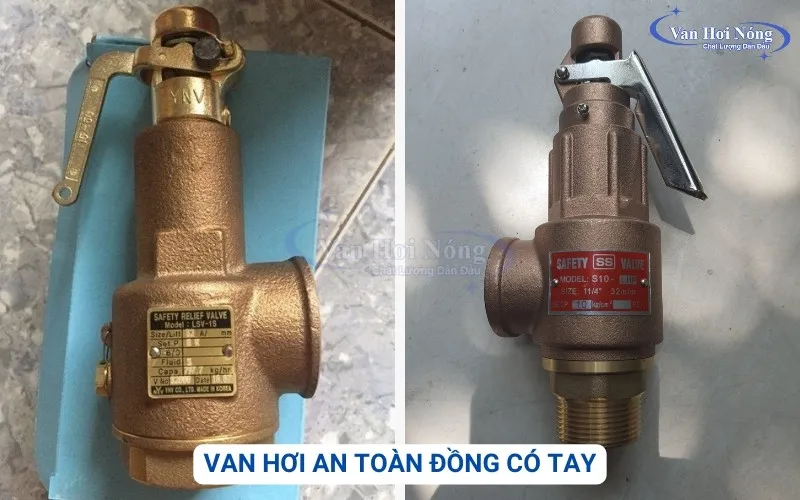Van an toàn hơi nóng đồng tay giật thiết kế nhỏ gọn