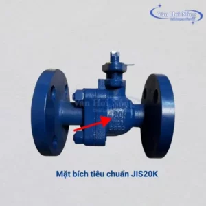 Van bi ETM 2 thân nối bích JIS20K
