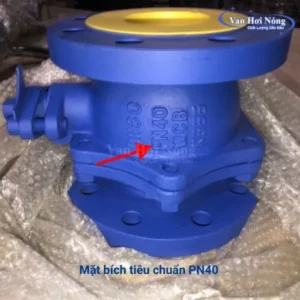 Van bi ETM 2 thân nối bích PN40
