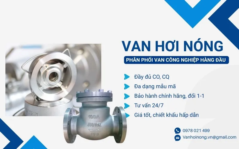 Van Hơi Nóng phân phối van một chiều hơi nóng DN100 chính hãng, bảo hành dài hạn