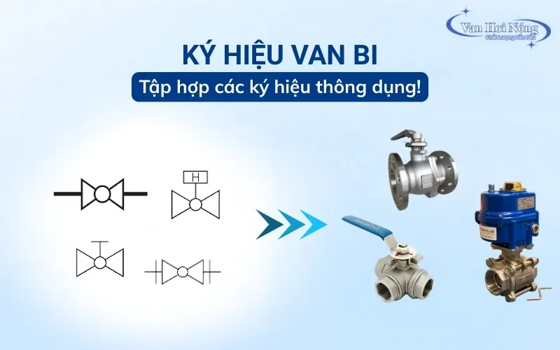 Tập hợp các ký hiệu van bi thường gặp trong bản vẽ!