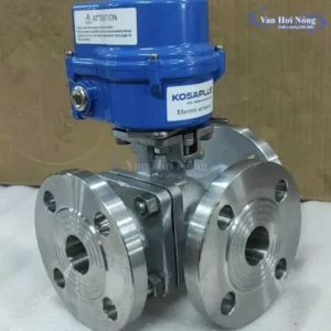 Van bi inox 3 ngã điều khiển điện Hàn Quốc