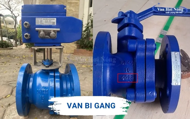 Hình ảnh van bi gang chịu nhiệt