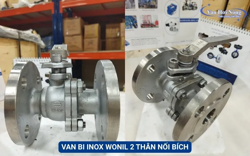 Van bi inox 2 mảnh Wonil nối bích