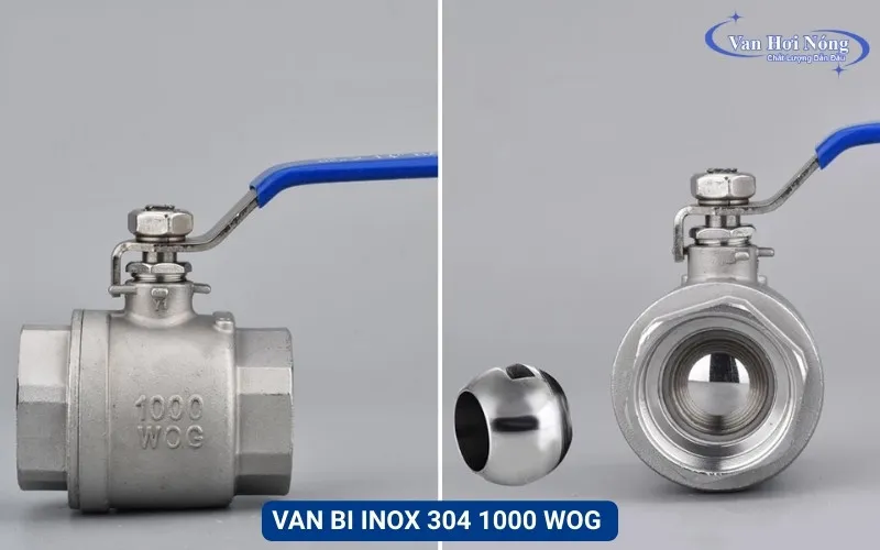 Van bi 2 thân inox WOG