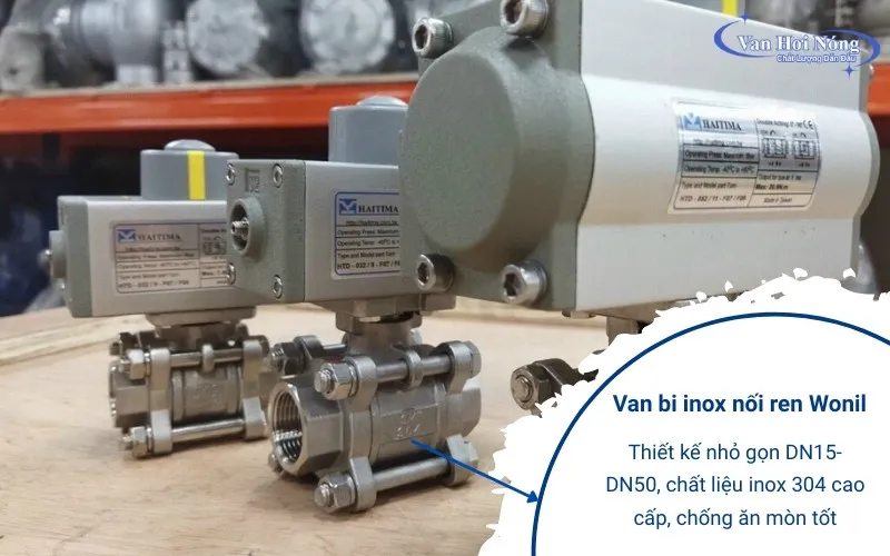 Van bi inox Hàn Quốc nối ren của hãng Wonil