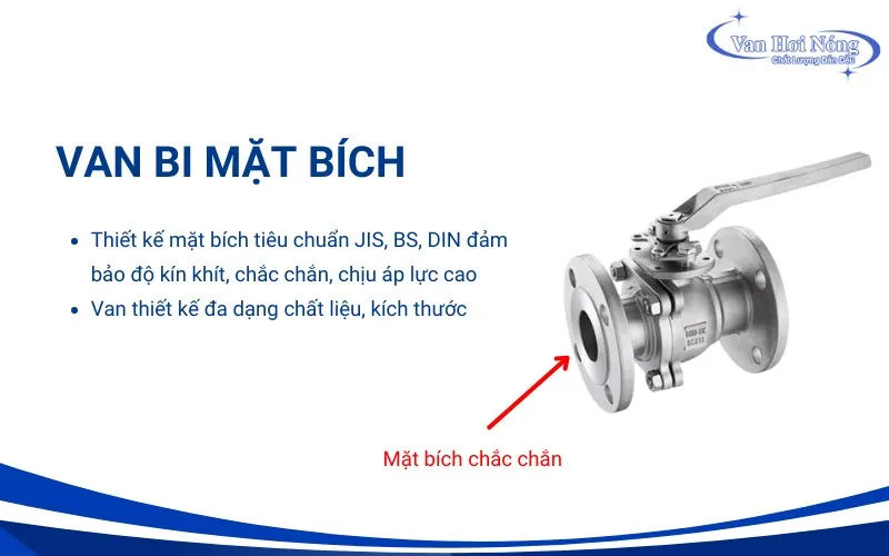 Thông tin về van bi mặt bích